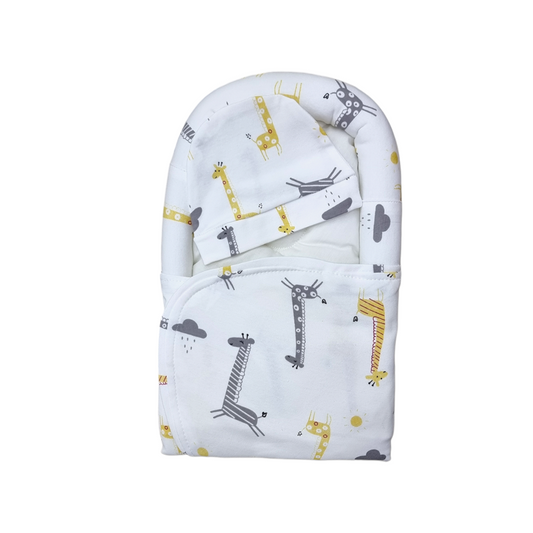 Baby Swaddle Wrap with Cap