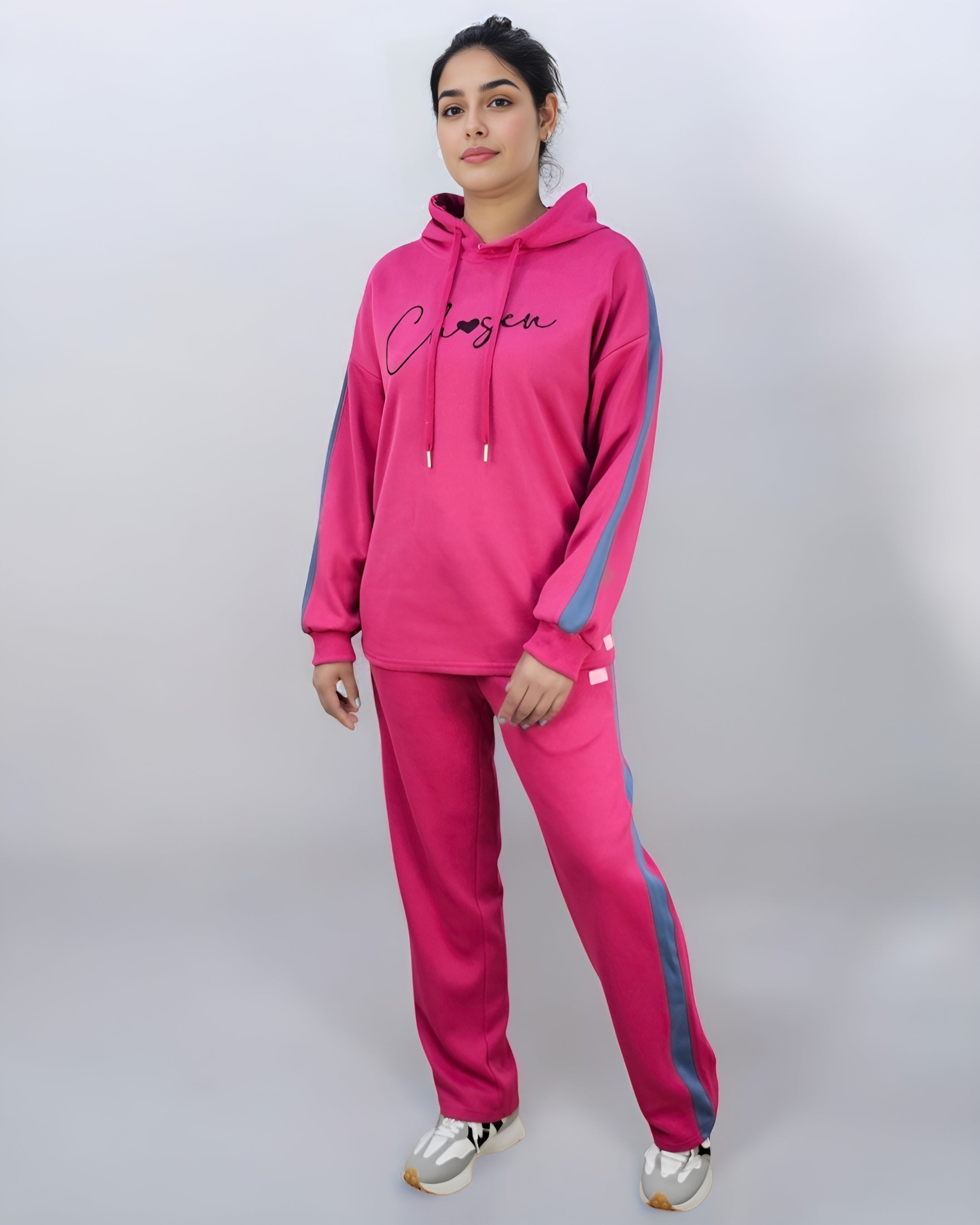 Ladies Letter Graphic Jogging Suit