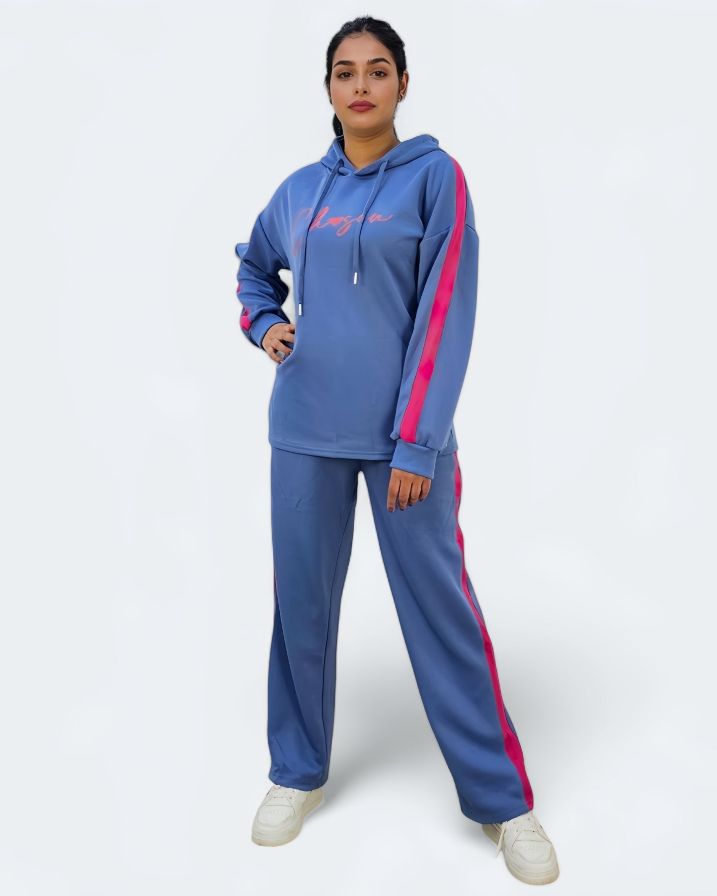 Ladies Letter Graphic Jogging Suit