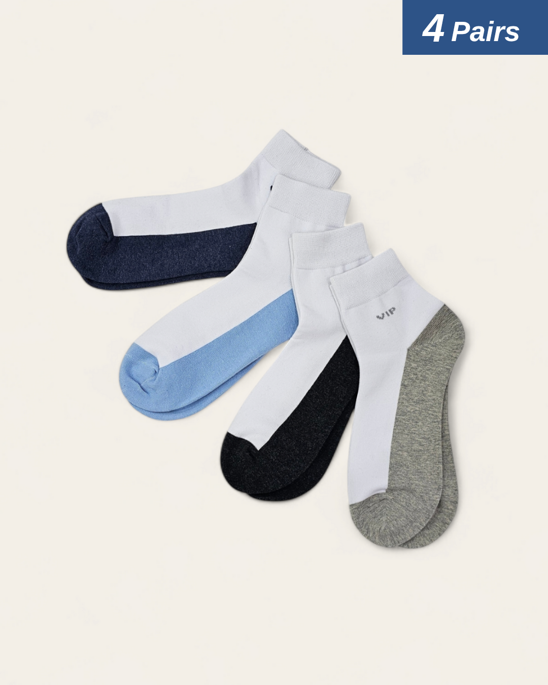 Mens Bottom Colored Ankle Socks Set