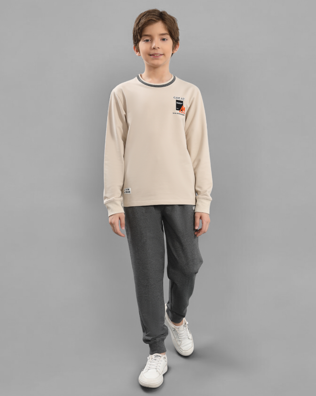 Boys Classic Round Neck Jogging Suit