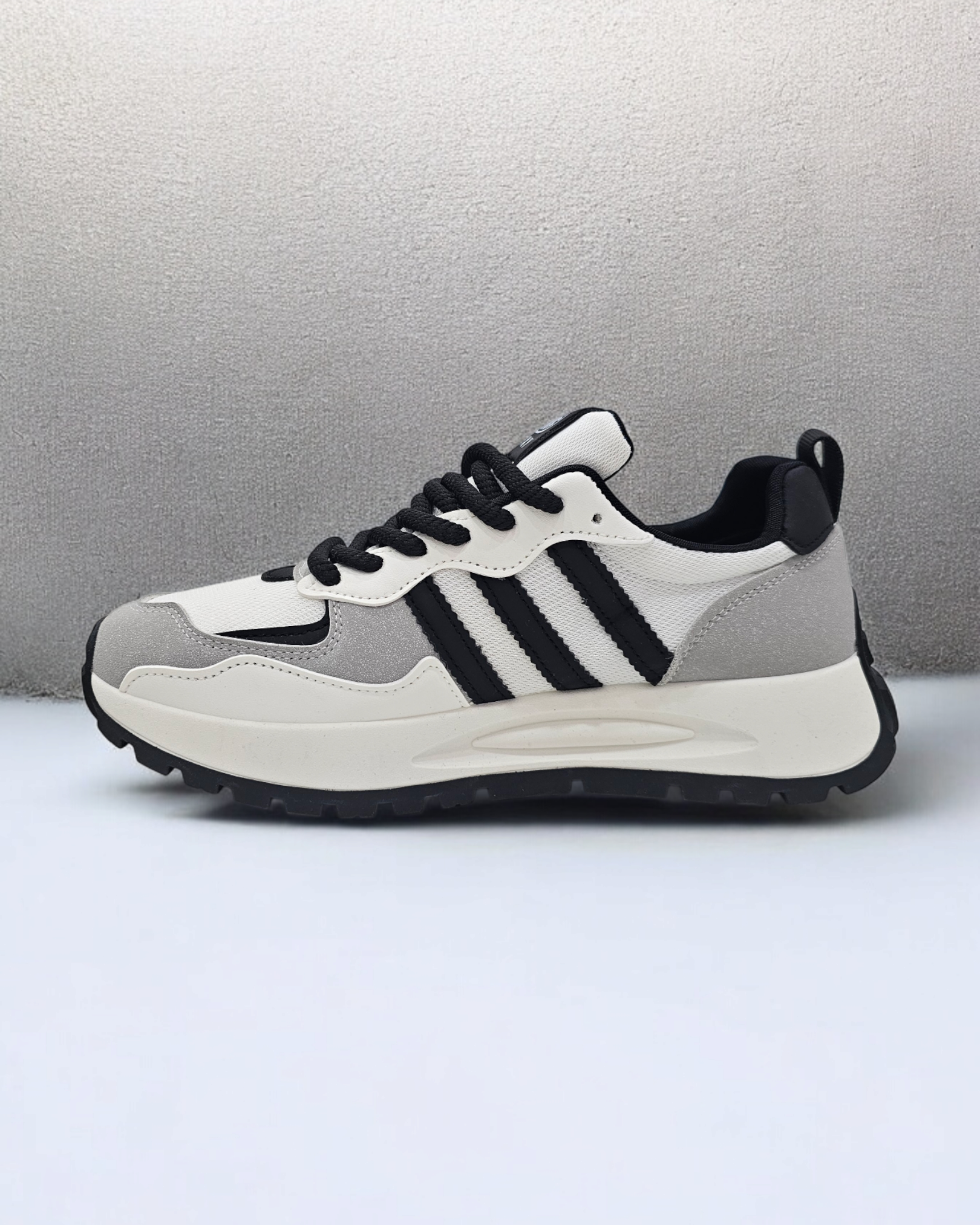 Mens Striped Sneakers Casual Shoes