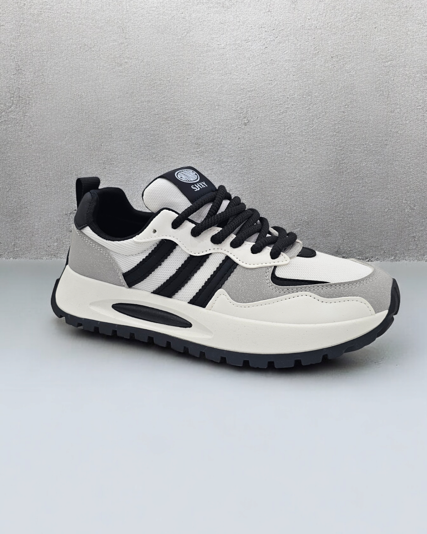 Mens Striped Sneakers Casual Shoes