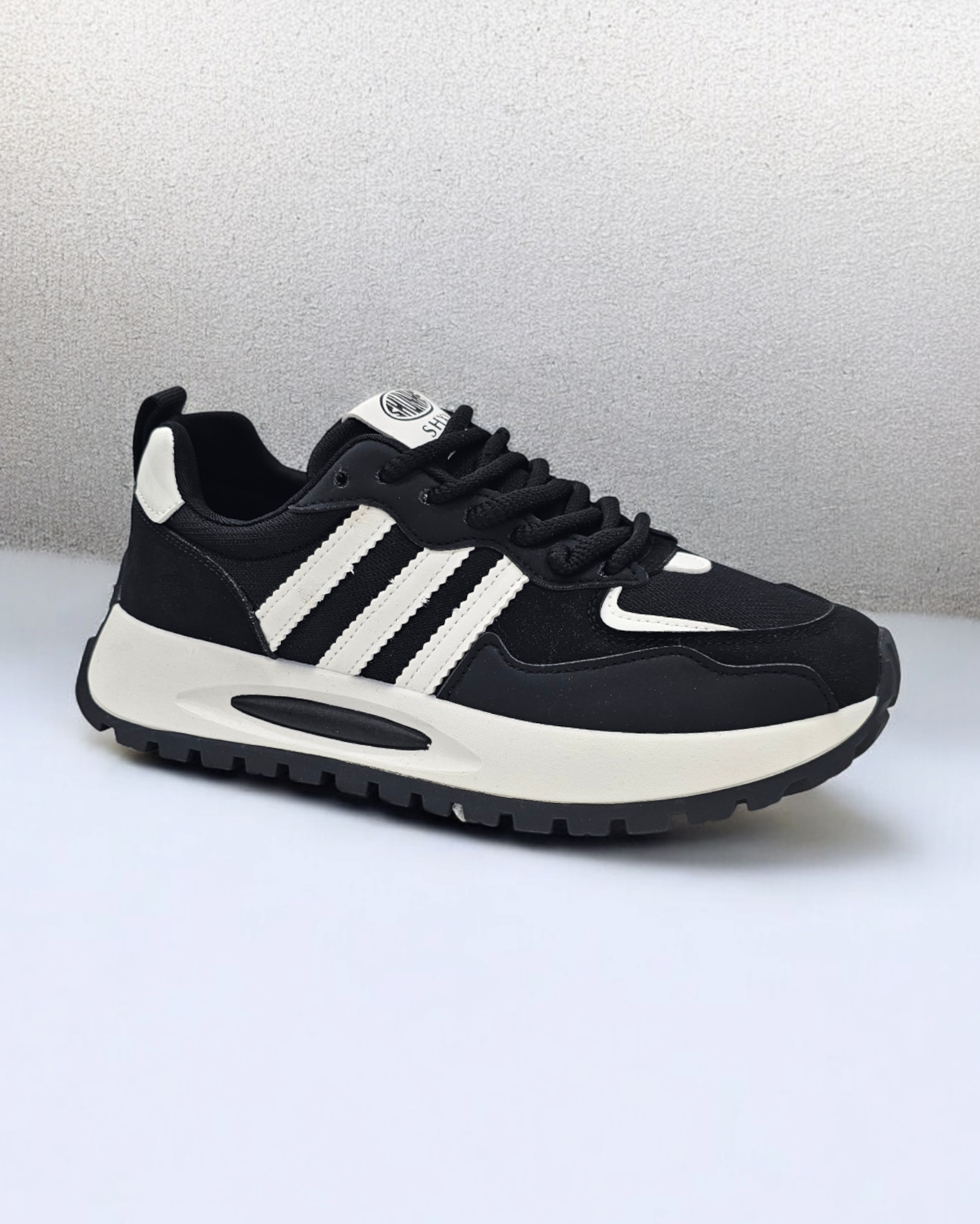 Mens Striped Sneakers Casual Shoes